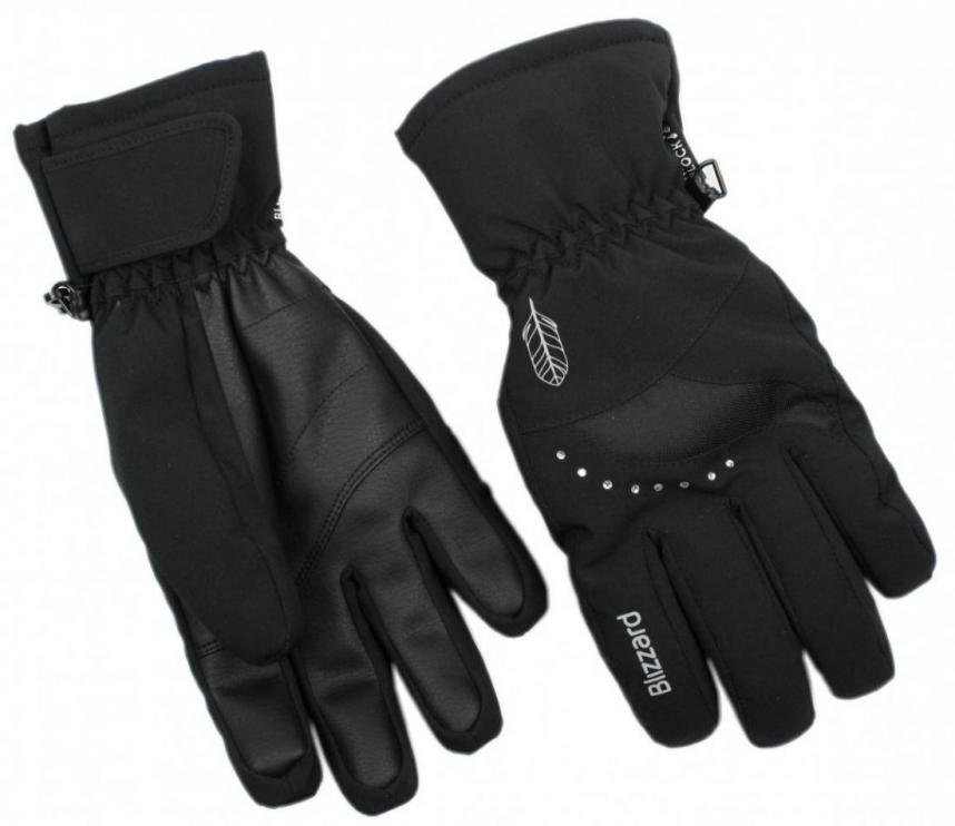 Lyžiarske rukavice BLIZZARD VIVA DAVOS, BLACK